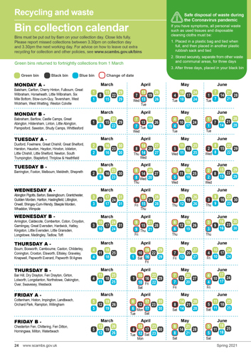 View your bin dates - South Cambs District Council