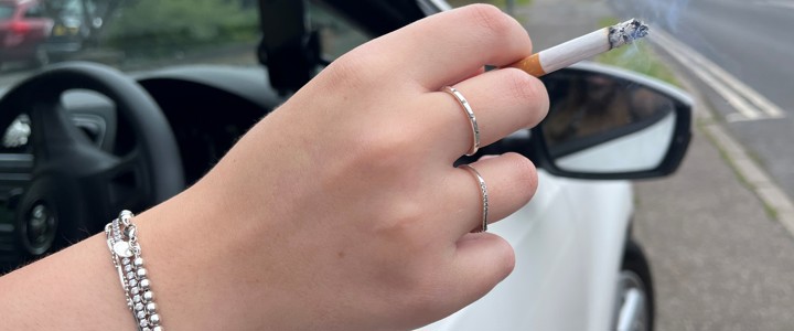 Two drivers who dropped cigarette ends out their car window are fined £400 each