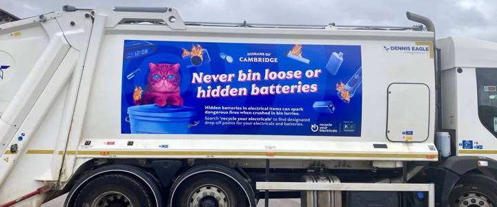 Residents urged to never bin batteries or electrical goods after seven fires in refuse lorries in 2024