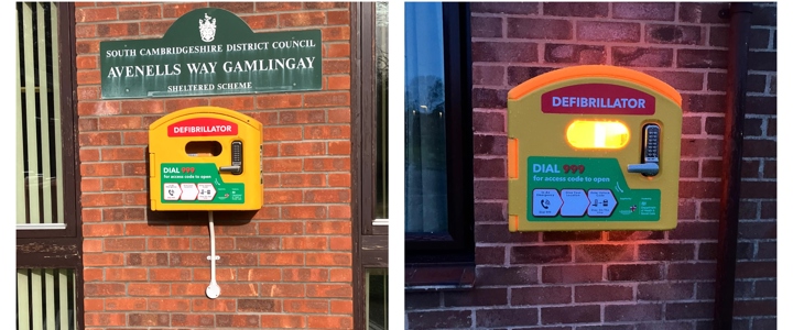Lifesaving defibrillators installed in five South Cambridgeshire villages