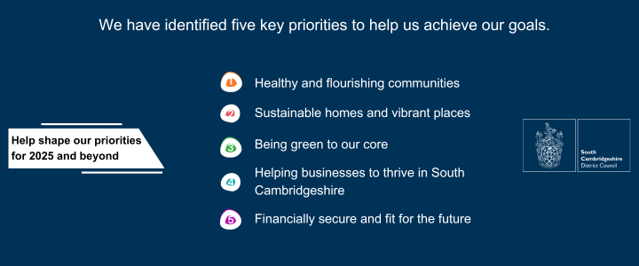 What are your priorities for South Cambridgeshire District Council?