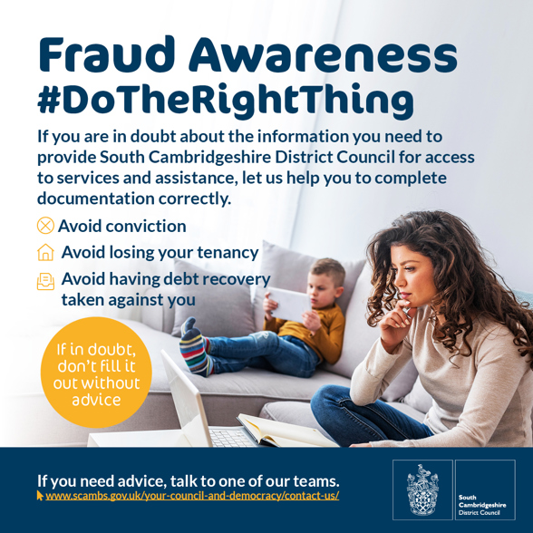 Fraud awareness social campaign image